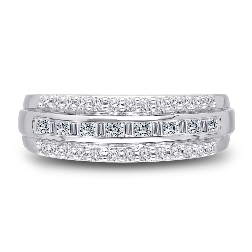 Kallati Diamond Ring 1/2 ct tw Round/Baguette 14K White Gold m7etQwik Kallati Diamond Ring 1/2 ct tw Round/Baguette 14K White Gold m7etQwik