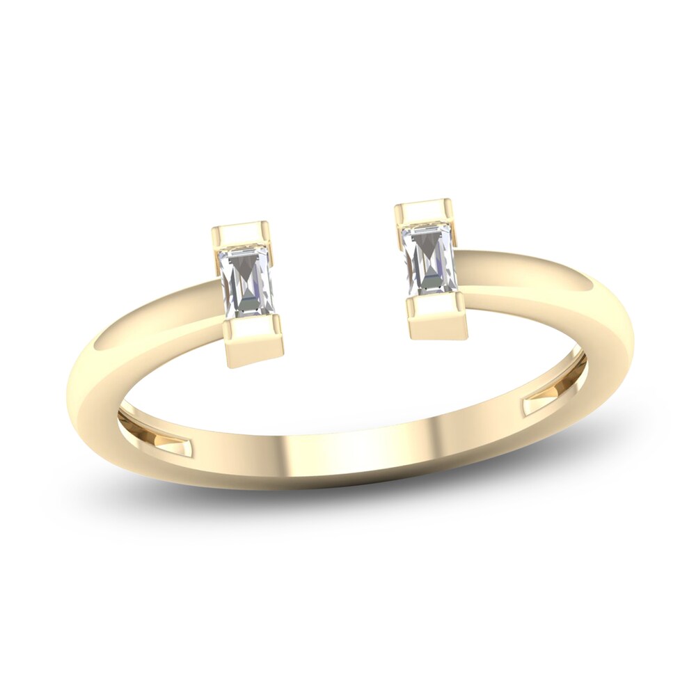 Diamond Open Cuff Wedding Band 1/10 ct tw Baguette 14K Yellow Gold mALmZFsa Diamond Open Cuff Wedding Band 1/10 ct tw Baguette 14K Yellow Gold mALmZFsa