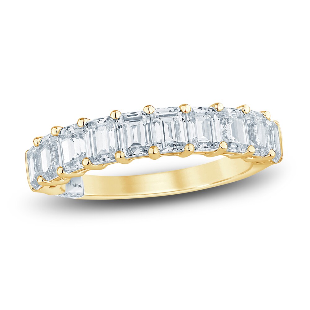Pnina Tornai Lab-Created Diamond Anniversary Band 2 ct tw Emerald 14K Yellow Gold mTMknK21 Pnina Tornai Lab-Created Diamond Anniversary Band 2 ct tw Emerald 14K Yellow Gold mTMknK21