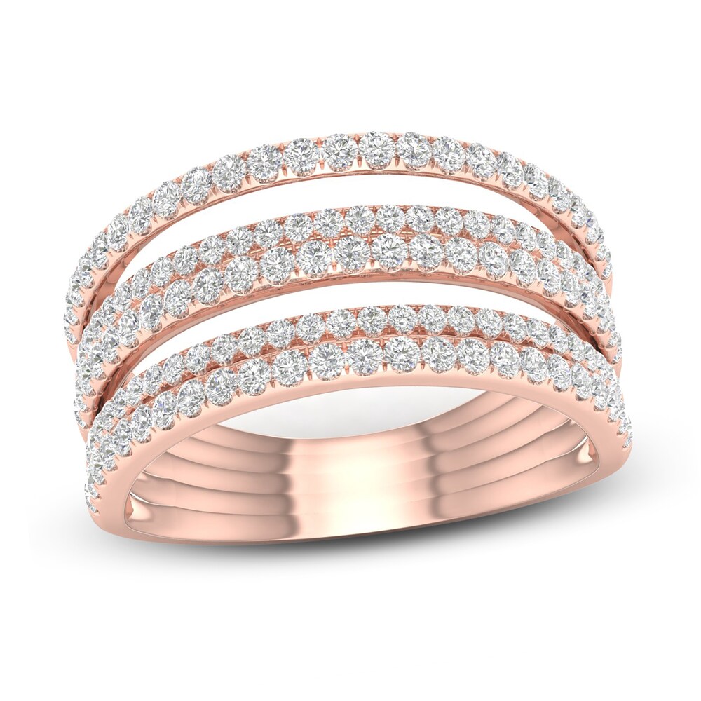 Diamond Ring 1 ct tw Round 10K Rose Gold mWDZgHZT Diamond Ring 1 ct tw Round 10K Rose Gold mWDZgHZT