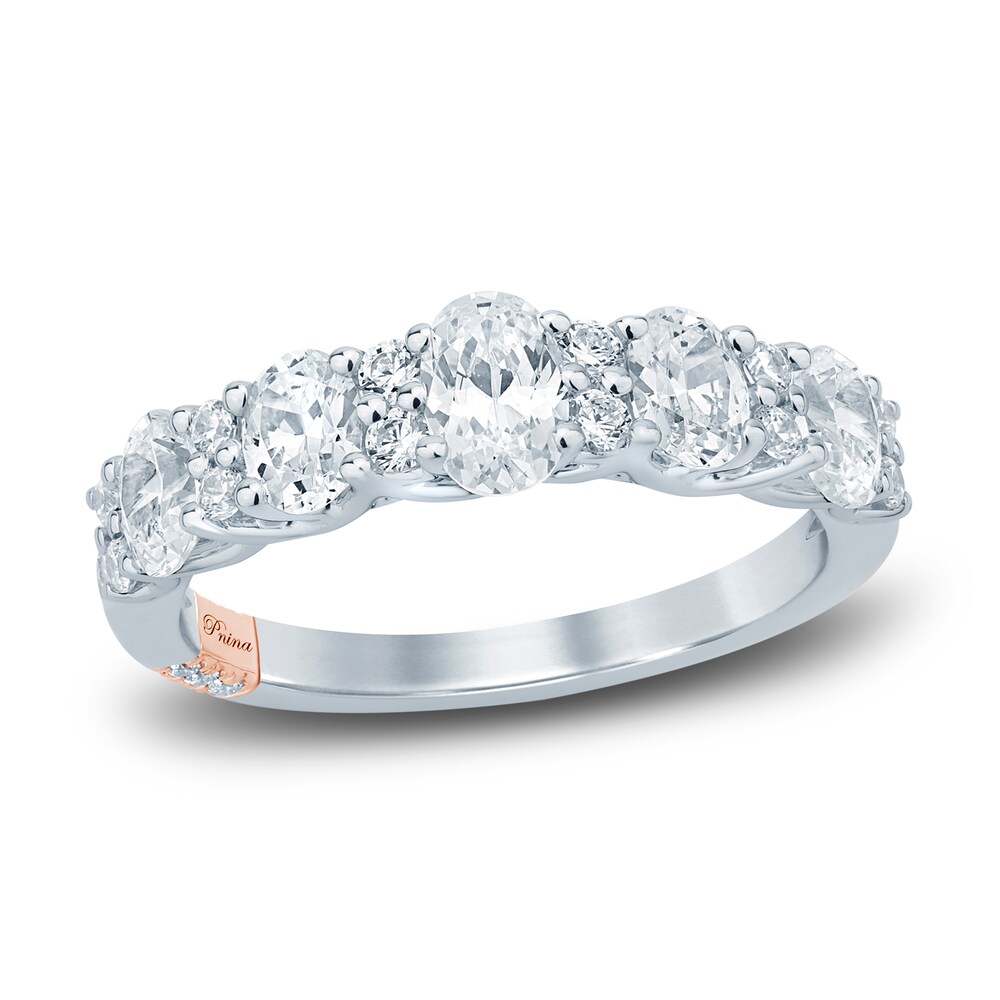 Pnina Tornai Lab-Created Diamond Anniversary Ring 1-1/2 ct tw Round/Oval 14K White Gold mYuZfuBc Pnina Tornai Lab-Created Diamond Anniversary Ring 1-1/2 ct tw Round/Oval 14K White Gold mYuZfuBc