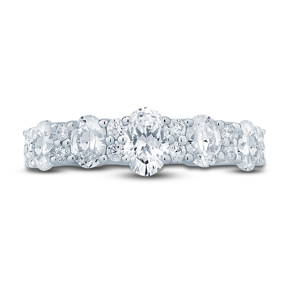 Pnina Tornai Lab-Created Diamond Anniversary Ring 1-1/2 ct tw Round/Oval 14K White Gold mYuZfuBc Pnina Tornai Lab-Created Diamond Anniversary Ring 1-1/2 ct tw Round/Oval 14K White Gold mYuZfuBc