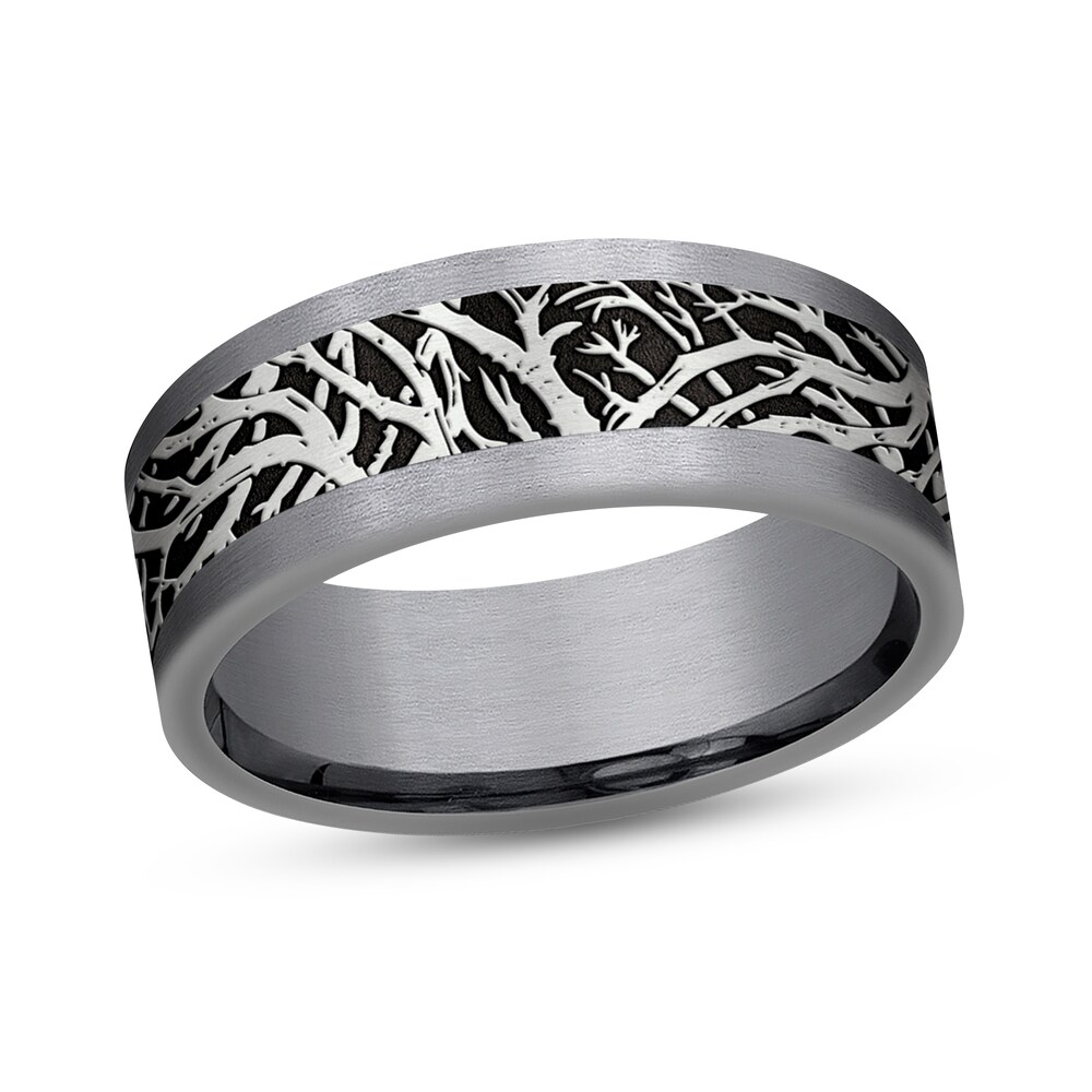 Branch Wedding Band 14K White Gold/Tantalum 8mm ma0LzMxt Branch Wedding Band 14K White Gold/Tantalum 8mm ma0LzMxt