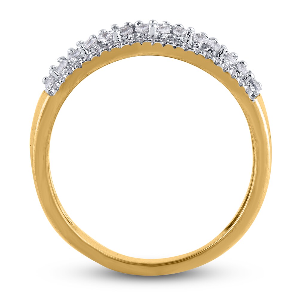 Diamond Anniversary Band 1/2 ct tw Round 14K Yellow Gold mbsRFeb6 Diamond Anniversary Band 1/2 ct tw Round 14K Yellow Gold mbsRFeb6