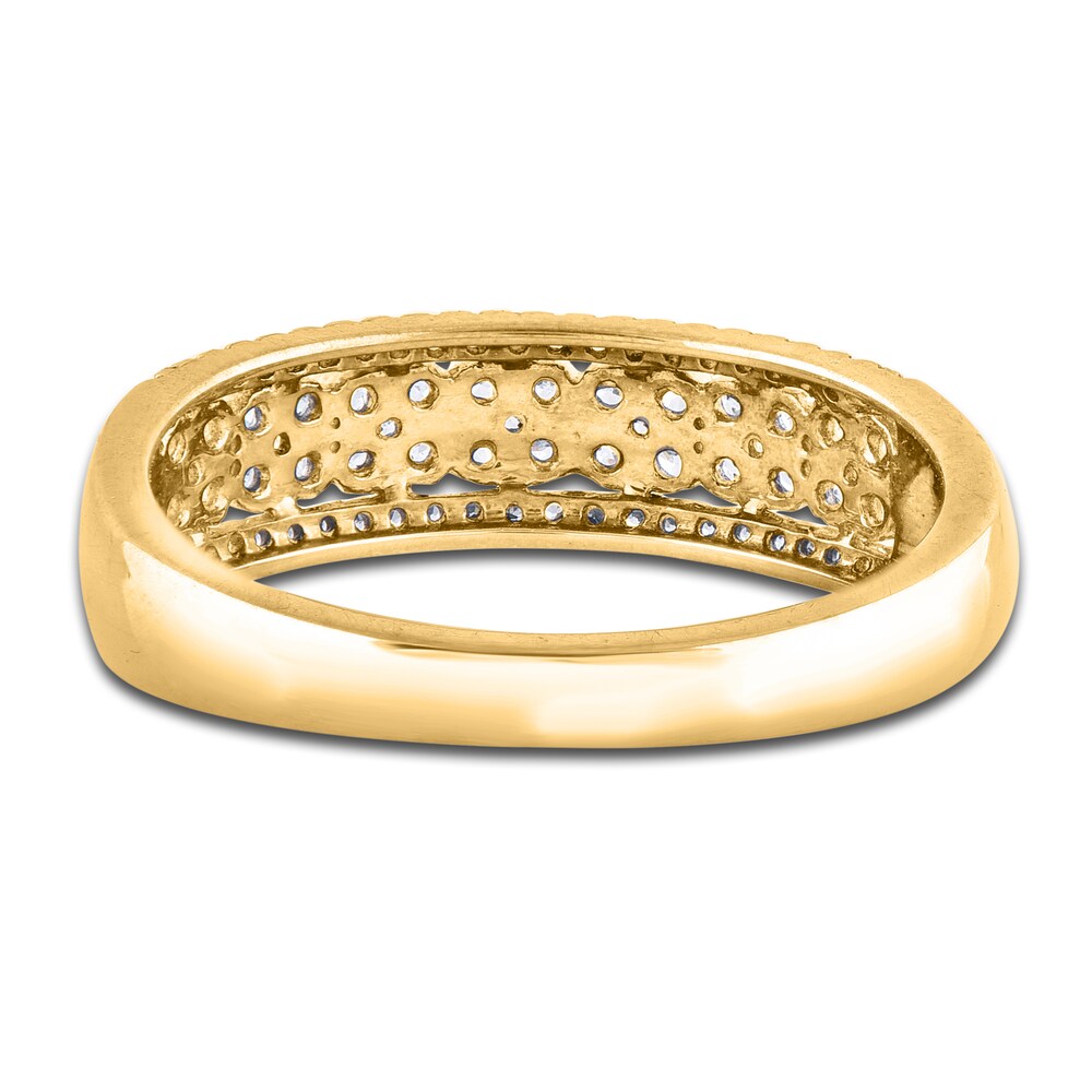 Diamond Anniversary Band 1/2 ct tw Round 14K Yellow Gold mbsRFeb6 Diamond Anniversary Band 1/2 ct tw Round 14K Yellow Gold mbsRFeb6