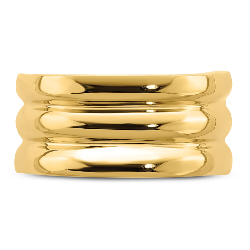 Polished Triple Ridge Ring 14K Yellow Gold mexH582H Polished Triple Ridge Ring 14K Yellow Gold mexH582H