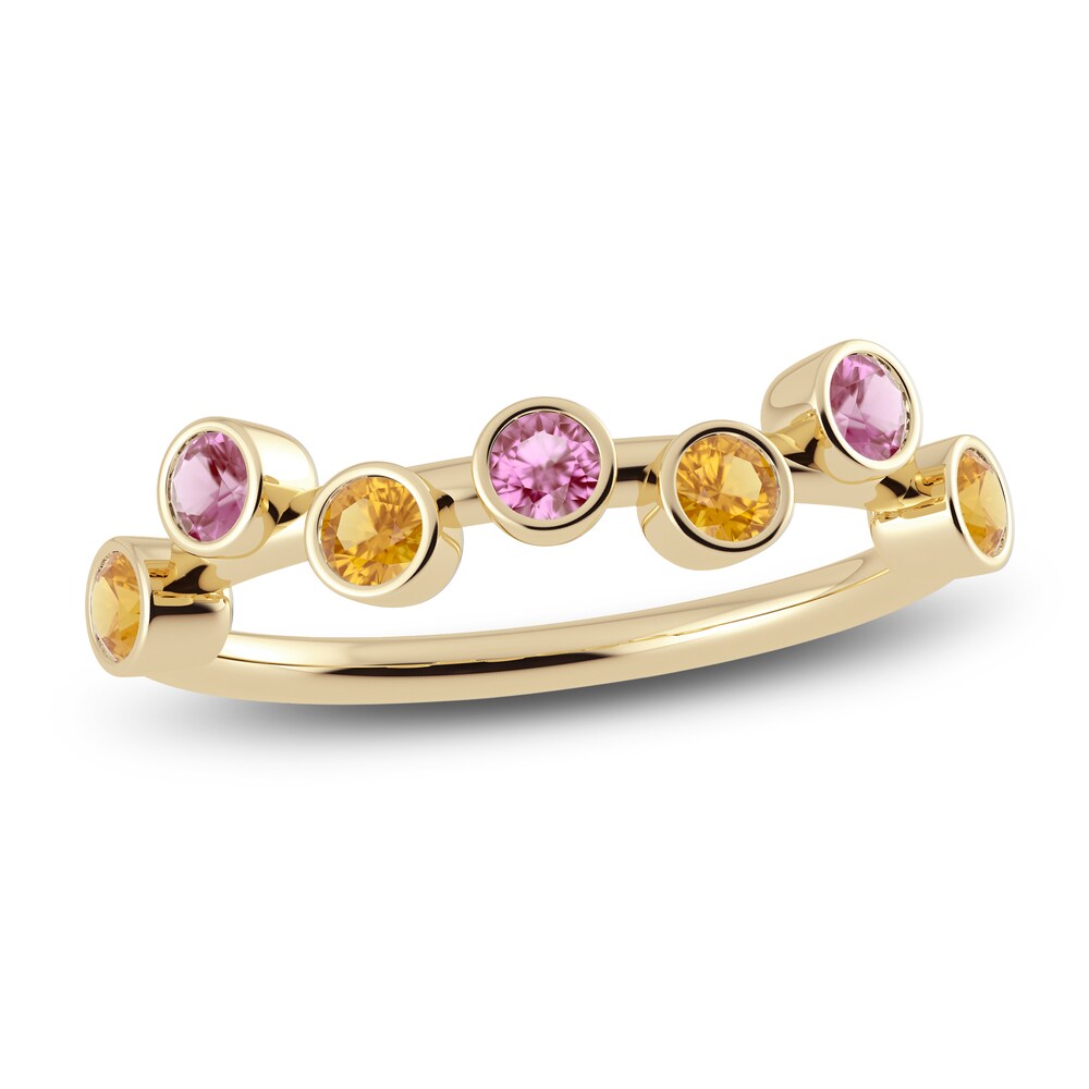 Juliette Maison Natural Pink Tourmaline & Natural Citrine Ring 10K Yellow Gold mtwUgNfj Juliette Maison Natural Pink Tourmaline & Natural Citrine Ring 10K Yellow Gold mtwUgNfj