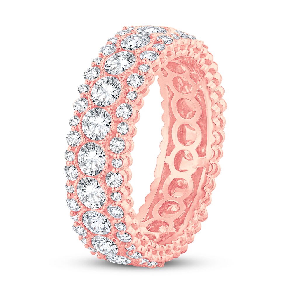 Diamond Eternity Band 3 ct tw Round 14K Rose Gold mvBKhFtJ Diamond Eternity Band 3 ct tw Round 14K Rose Gold mvBKhFtJ