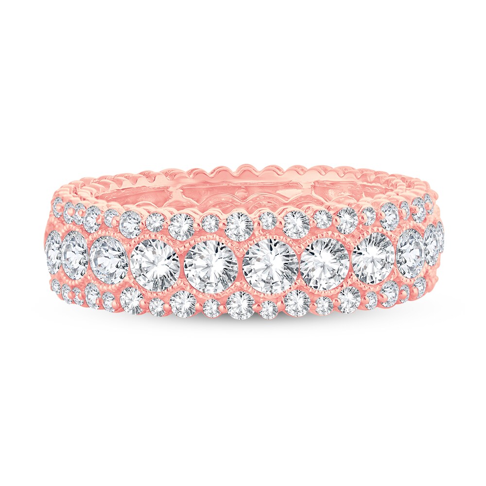 Diamond Eternity Band 3 ct tw Round 14K Rose Gold mvBKhFtJ Diamond Eternity Band 3 ct tw Round 14K Rose Gold mvBKhFtJ
