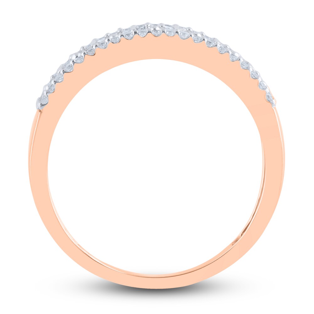 Diamond Bar Anniversary Band 1/2 ct tw Round 14K Rose Gold mzG9oRTL Diamond Bar Anniversary Band 1/2 ct tw Round 14K Rose Gold mzG9oRTL