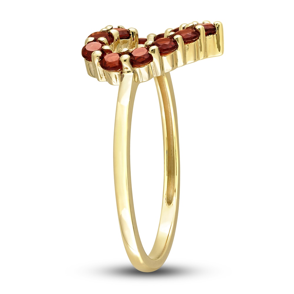 Natural Garnet Heart Ring 10K Yellow Gold n3wHO30F Natural Garnet Heart Ring 10K Yellow Gold n3wHO30F