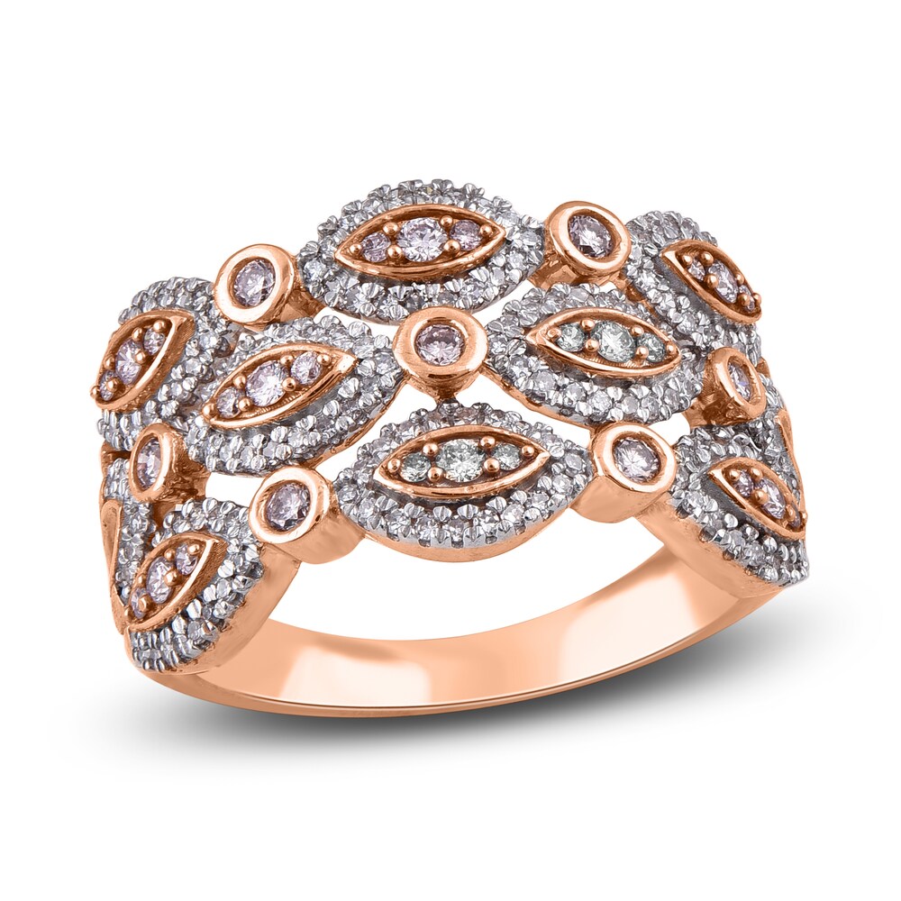Diamond Ring 3/4 ct tw Round 14K Rose Gold n9iOKsLF