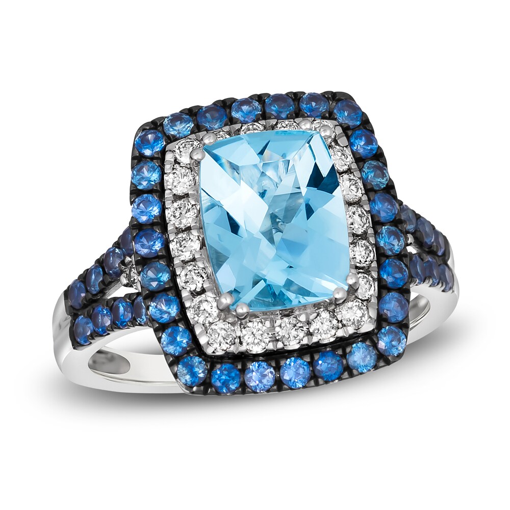 Le Vian Natural Aquamarine & Natural Blue Sapphire Ring 1/4 ct tw Diamonds 14K Vanilla Gold nAEcCaMQ Le Vian Natural Aquamarine & Natural Blue Sapphire Ring 1/4 ct tw Diamonds 14K Vanilla Gold nAEcCaMQ