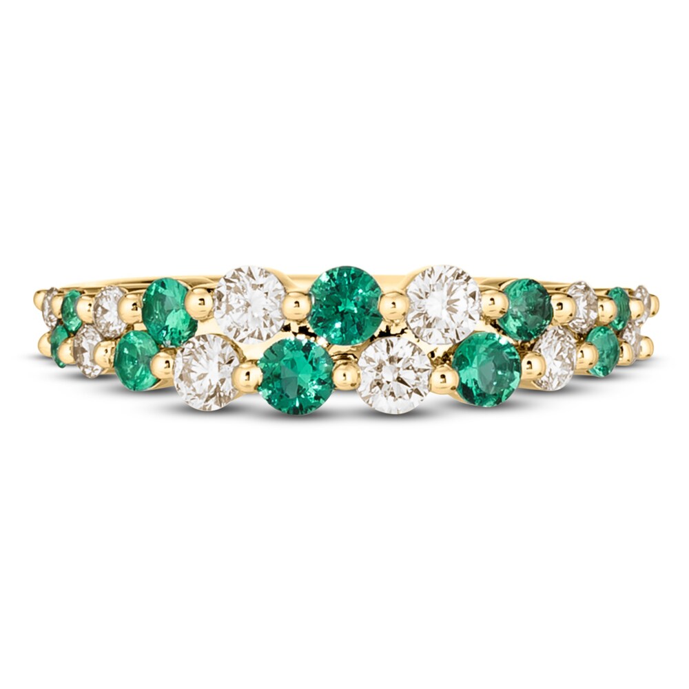 Le Vian Natural Emerald Ring 1/2 ct tw Diamonds 14K Honey Gold nAyAtbNW Le Vian Natural Emerald Ring 1/2 ct tw Diamonds 14K Honey Gold nAyAtbNW