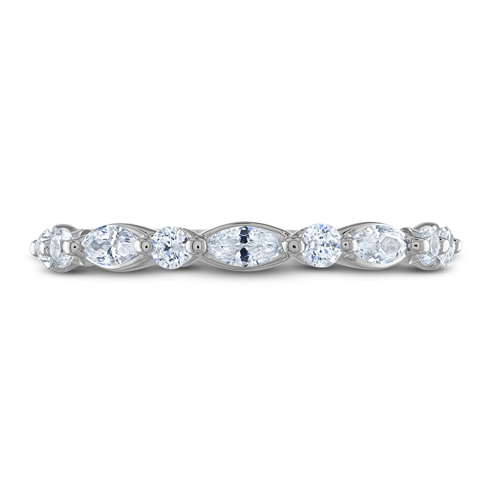Diamond Anniversary Band 1/2 ct tw Marquise/Round 14K White Gold nPD4oLBq Diamond Anniversary Band 1/2 ct tw Marquise/Round 14K White Gold nPD4oLBq