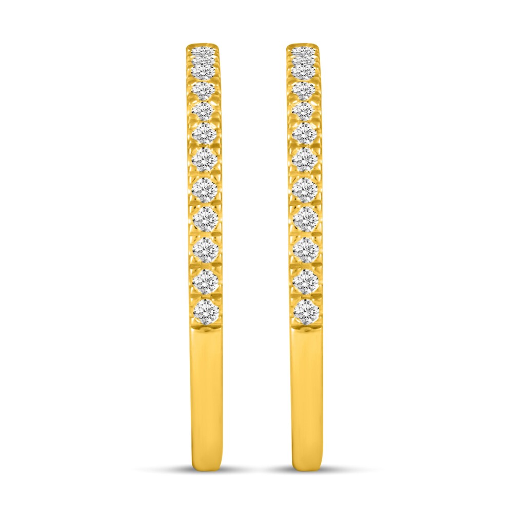 Diamond Double Wedding Band Set 1/4 ct tw 14K Yellow Gold nPhhlfZE