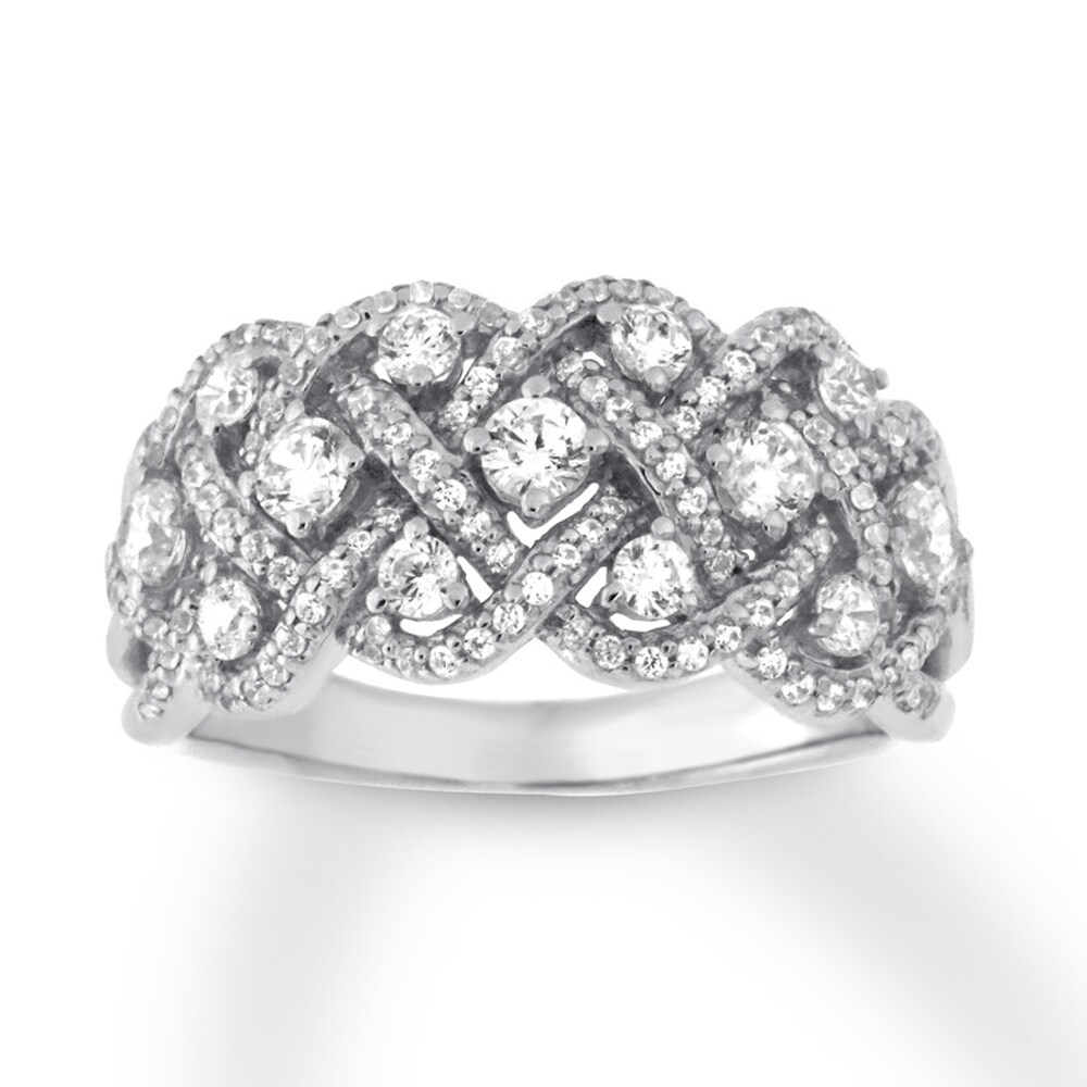 Diamond Ring 1 carat tw Round 14K White Gold nVREiI0l Diamond Ring 1 carat tw Round 14K White Gold nVREiI0l