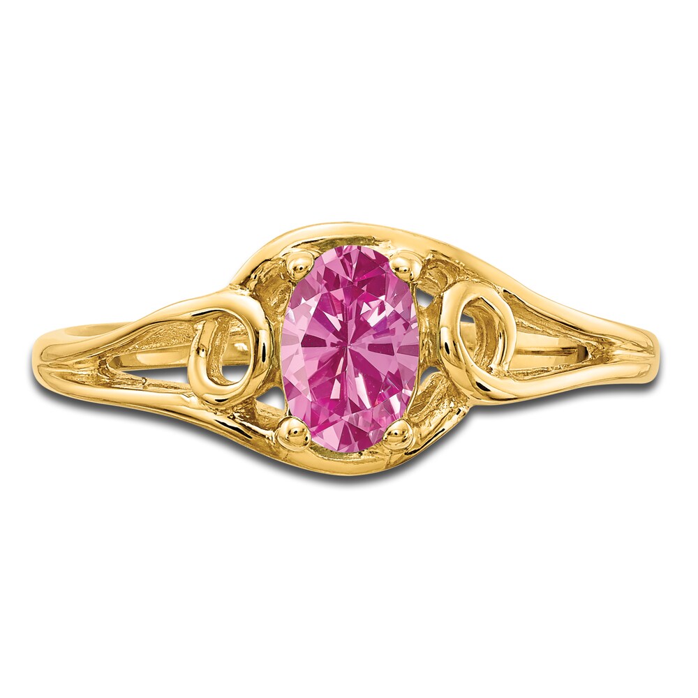 Natural Pink Sapphire Oval Ring 14K Yellow Gold naXEeYSX Natural Pink Sapphire Oval Ring 14K Yellow Gold naXEeYSX