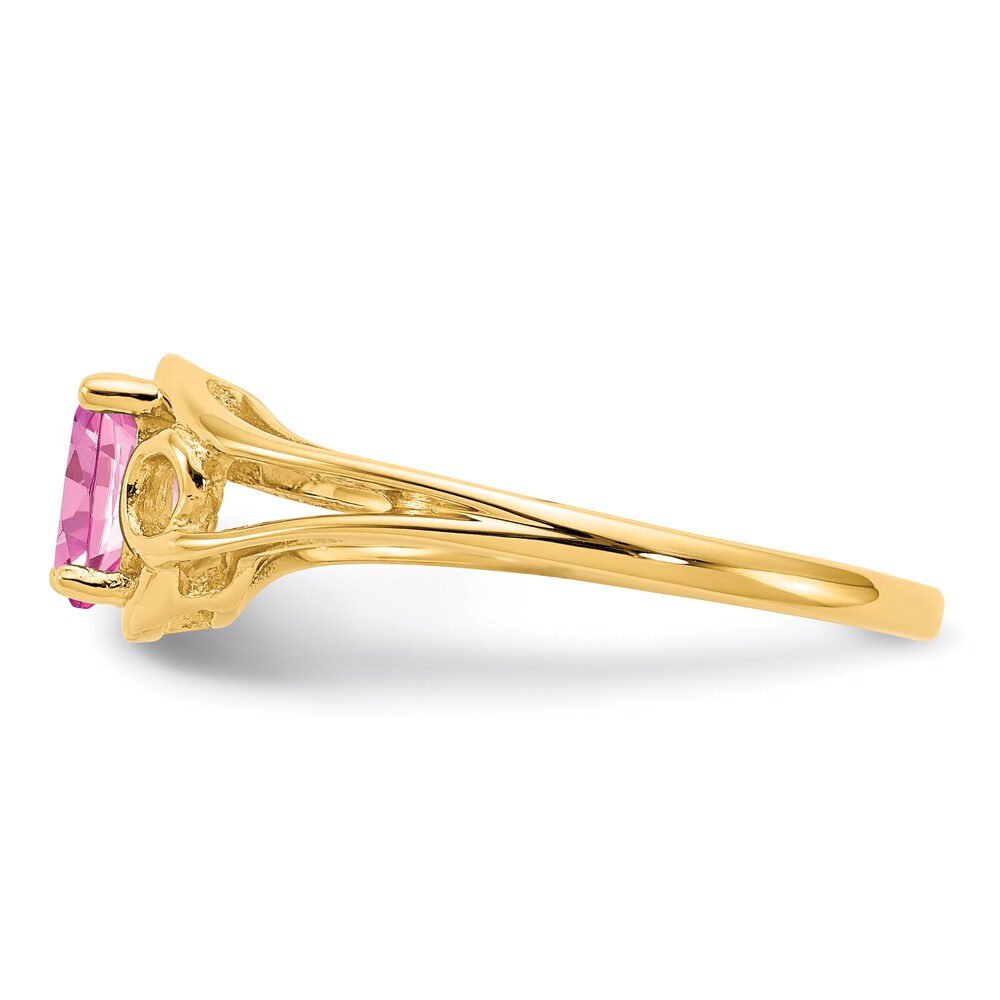 Natural Pink Sapphire Oval Ring 14K Yellow Gold naXEeYSX Natural Pink Sapphire Oval Ring 14K Yellow Gold naXEeYSX