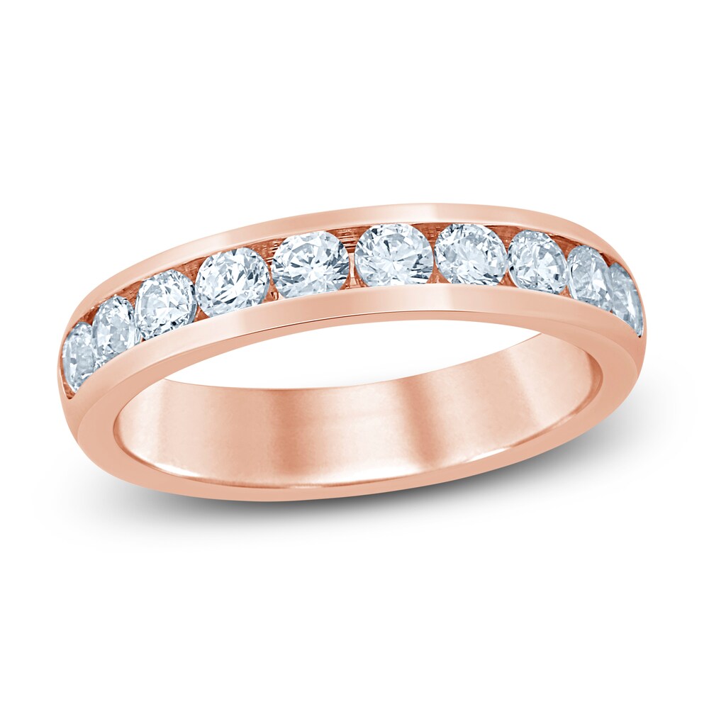 Diamond Anniversary Band 1 ct tw Round 14K Rose Gold (SI/2) nrpRXyH4 Diamond Anniversary Band 1 ct tw Round 14K Rose Gold (SI/2) nrpRXyH4