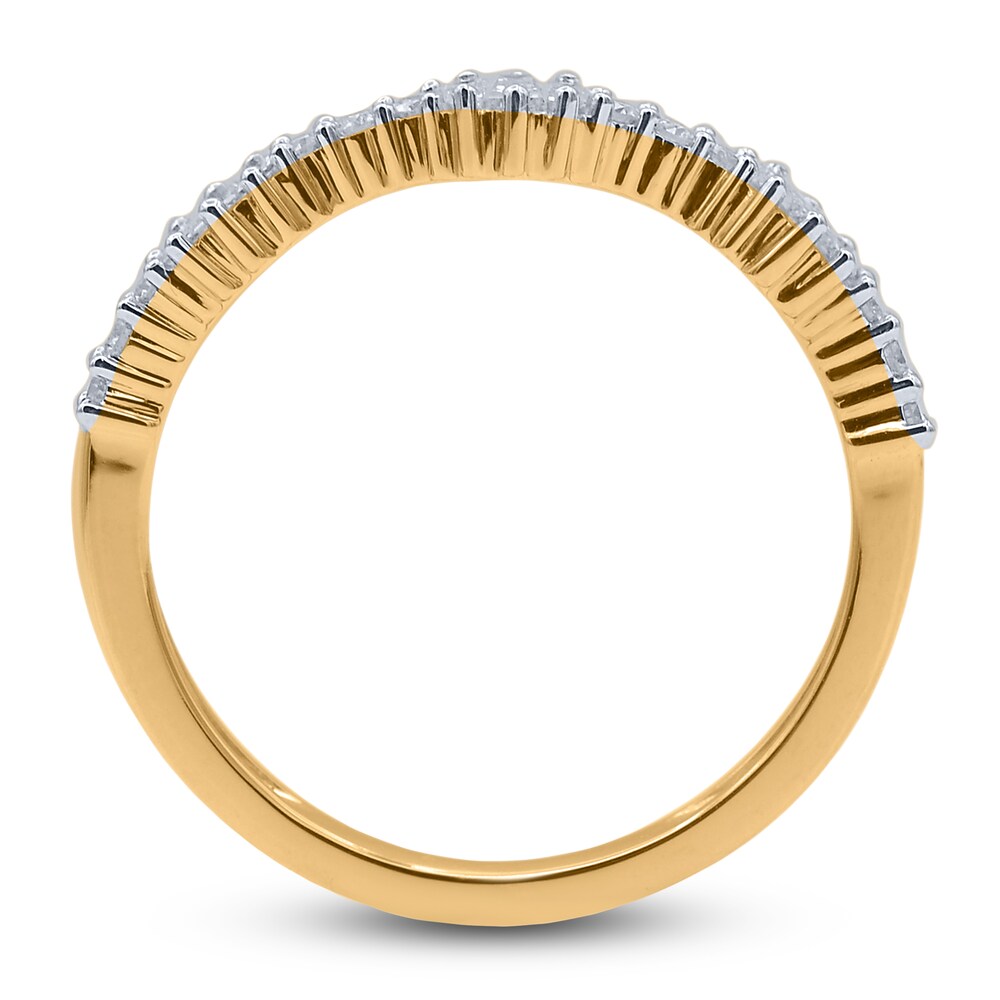 Diamond Ring 1/4 ct tw Round/Baguette 14K Yellow Gold nwzOw5CT Diamond Ring 1/4 ct tw Round/Baguette 14K Yellow Gold nwzOw5CT