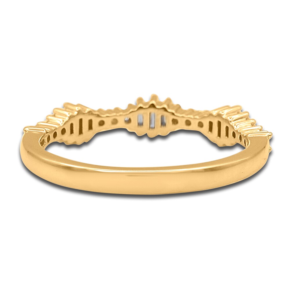 Diamond Ring 1/4 ct tw Round/Baguette 14K Yellow Gold nwzOw5CT Diamond Ring 1/4 ct tw Round/Baguette 14K Yellow Gold nwzOw5CT