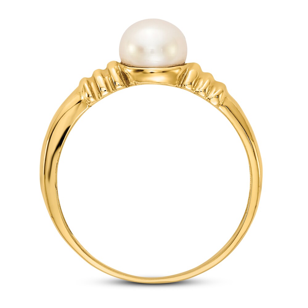 Cultured Freshwater Pearl Ring 14K Yellow Gold o0cS8Vk2 Cultured Freshwater Pearl Ring 14K Yellow Gold o0cS8Vk2