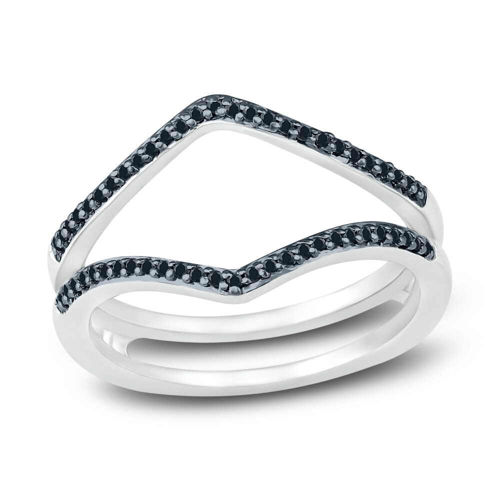 Black Diamond Anniversary Enhancer Ring 1/6 ct tw Round 10K White Gold o3raD3Kv Black Diamond Anniversary Enhancer Ring 1/6 ct tw Round 10K White Gold o3raD3Kv