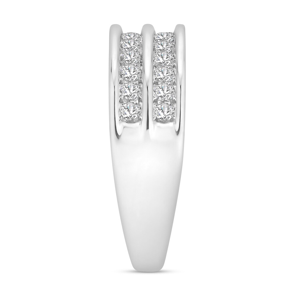 Diamond Double Band Ring 1/2 ct tw Round 14K White Gold oAuZjPfF Diamond Double Band Ring 1/2 ct tw Round 14K White Gold oAuZjPfF