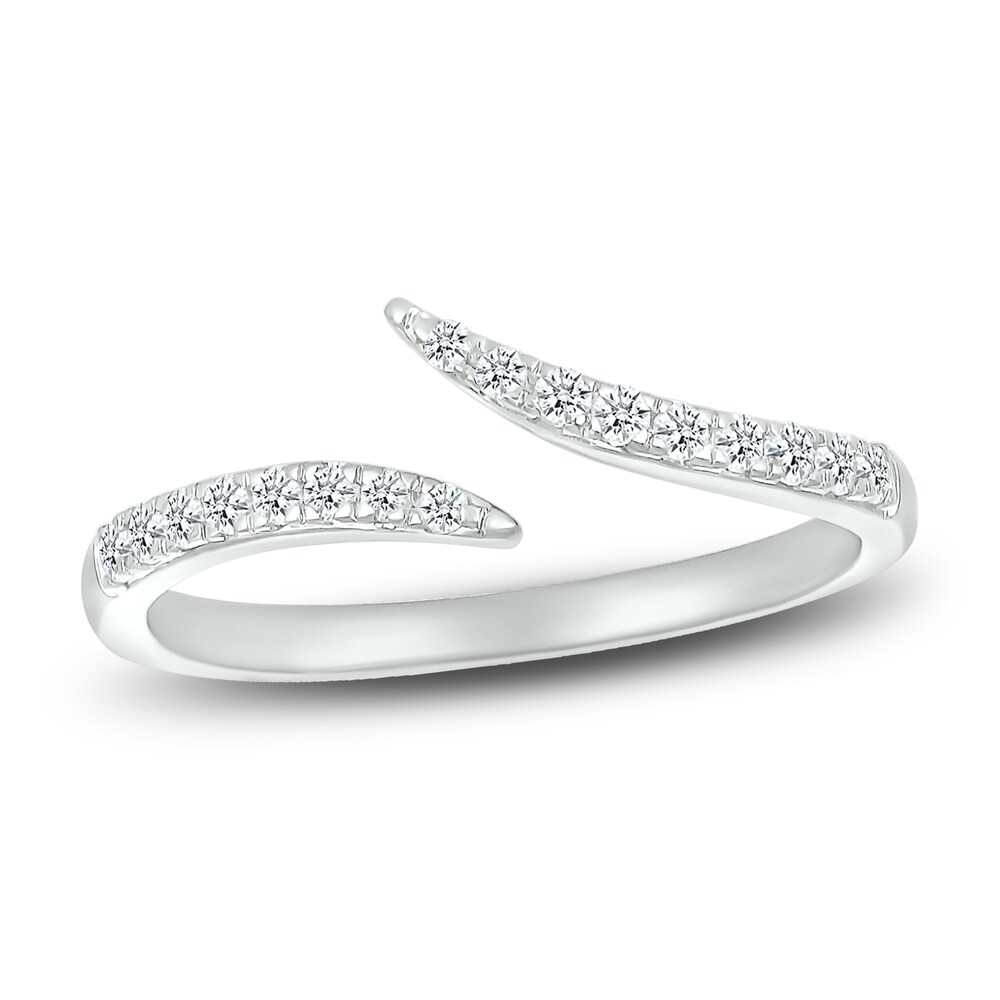 Diamond Bypass Ring 1/5 ct tw Round 10K White Gold oBS0O47B Diamond Bypass Ring 1/5 ct tw Round 10K White Gold oBS0O47B