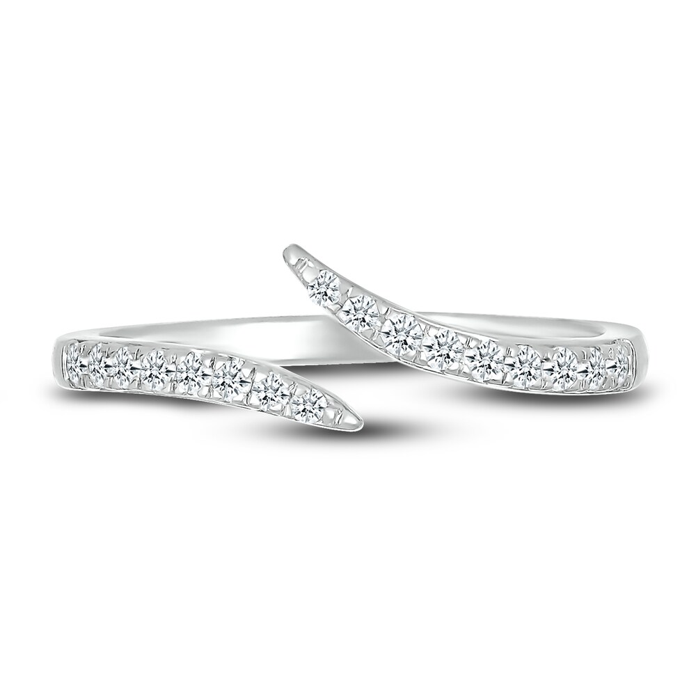 Diamond Bypass Ring 1/5 ct tw Round 10K White Gold oBS0O47B Diamond Bypass Ring 1/5 ct tw Round 10K White Gold oBS0O47B