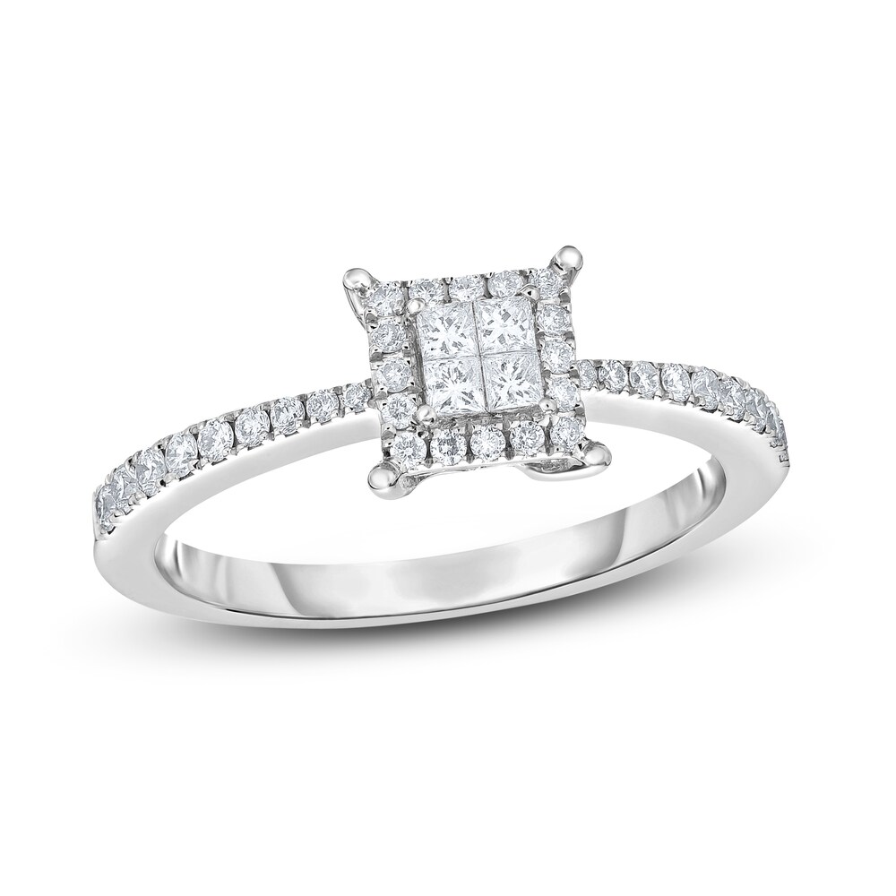 Diamond Ring 3/8 ct tw Round 14K White Gold oFPmqy16 Diamond Ring 3/8 ct tw Round 14K White Gold oFPmqy16