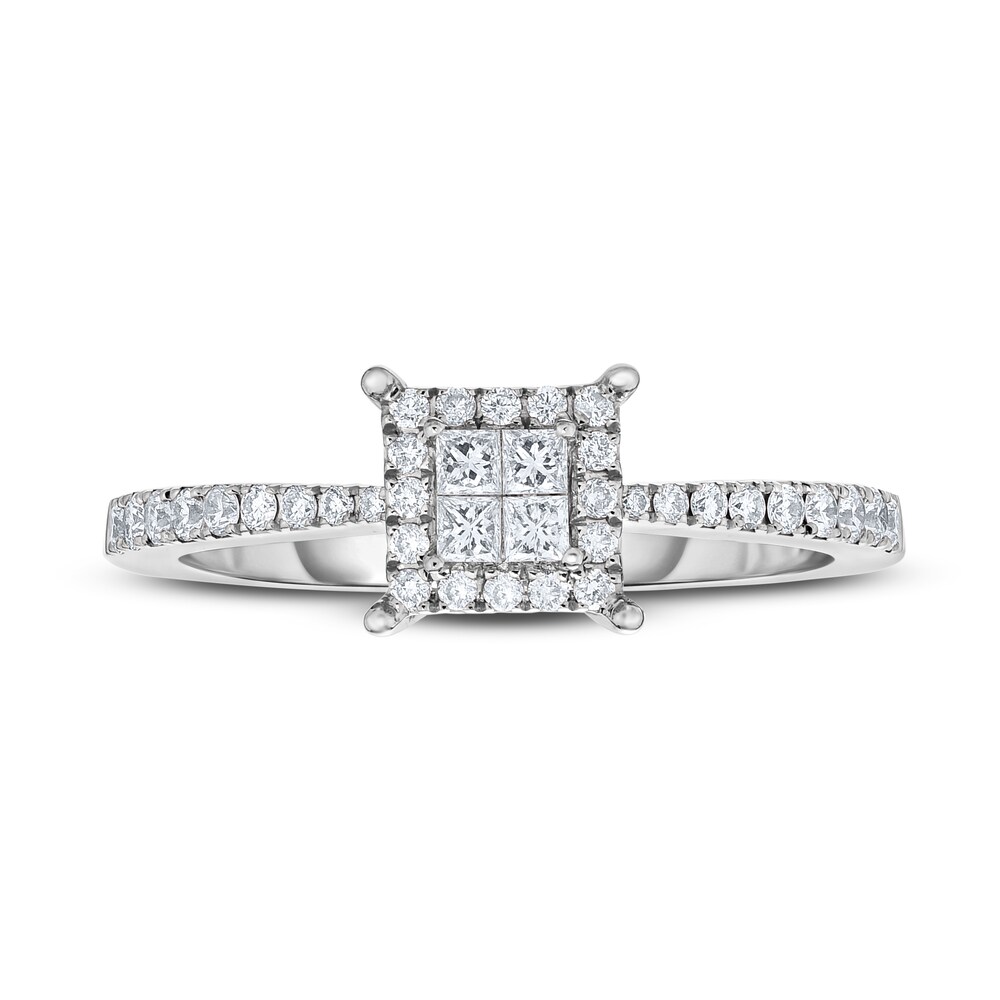 Diamond Ring 3/8 ct tw Round 14K White Gold oFPmqy16 Diamond Ring 3/8 ct tw Round 14K White Gold oFPmqy16
