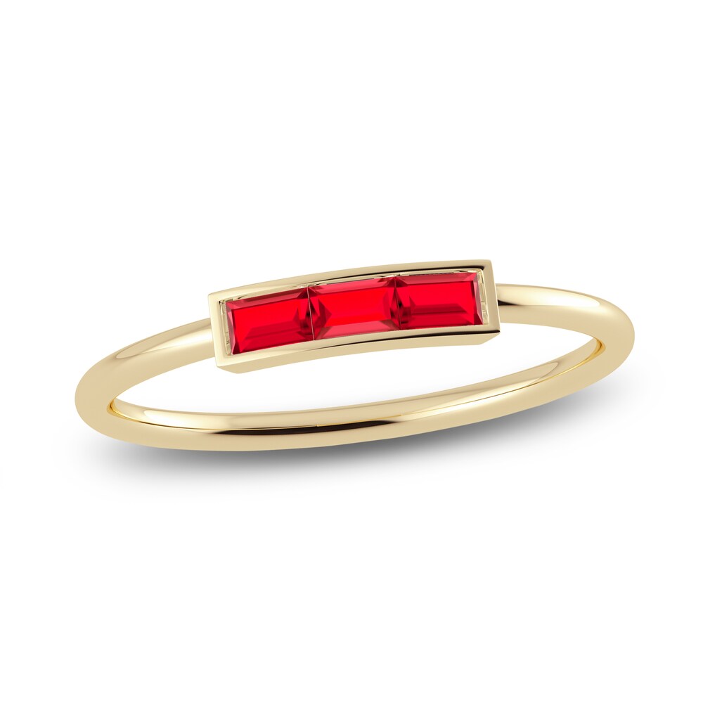 Juliette Maison Natural Ruby Baguette Bar Ring 10K Yellow Gold oMmjH342 Juliette Maison Natural Ruby Baguette Bar Ring 10K Yellow Gold oMmjH342