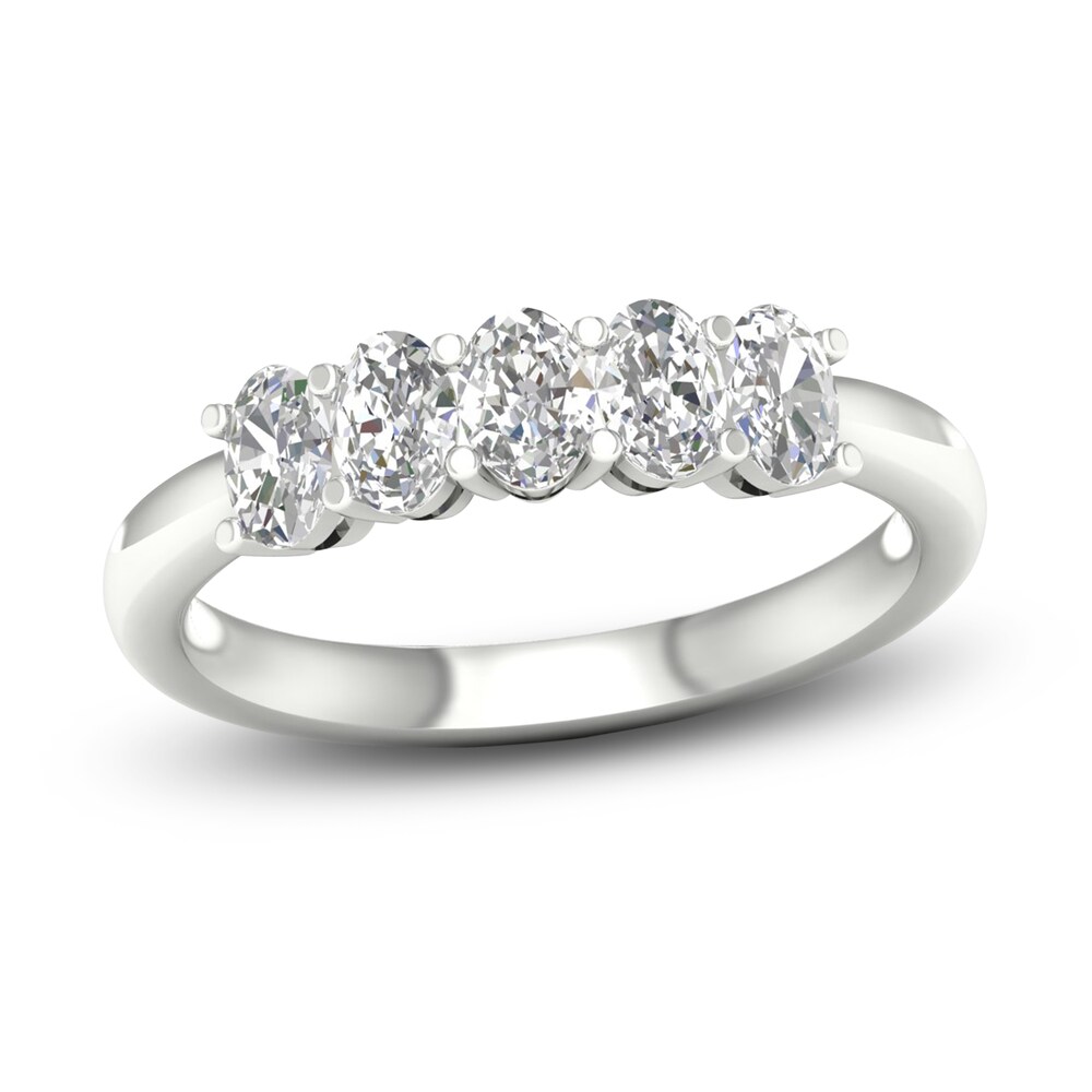 Diamond Anniversary Band 1 ct tw Oval Platinum oOvrNNJx Diamond Anniversary Band 1 ct tw Oval Platinum oOvrNNJx