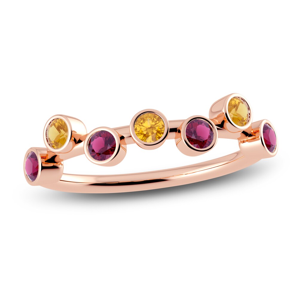 Juliette Maison Natural Citrine & Natural Rhodolite Garnet Ring 10K Rose Gold oQuHcqnr Juliette Maison Natural Citrine & Natural Rhodolite Garnet Ring 10K Rose Gold oQuHcqnr