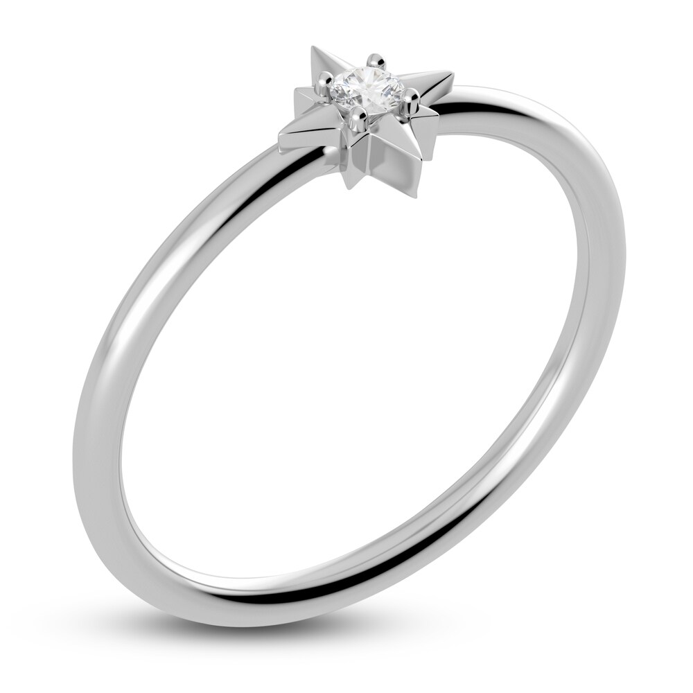 Juliette Maison Natural White Sapphire Starburst Ring 10K White Gold ofKfLaDZ Juliette Maison Natural White Sapphire Starburst Ring 10K White Gold ofKfLaDZ