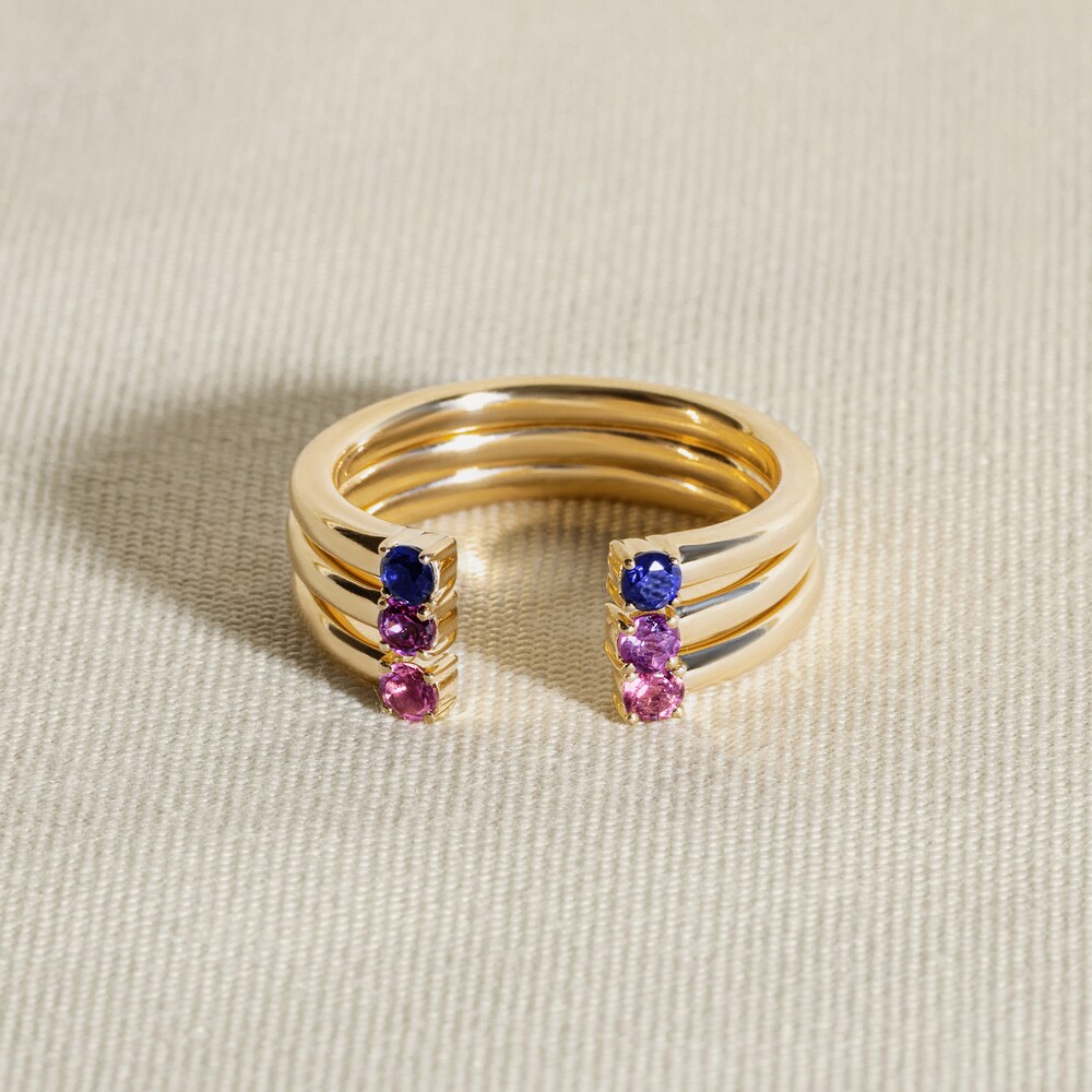 Juliette Maison Natural White Sapphire Cuff Ring 10K White Gold og4EWFZG Juliette Maison Natural White Sapphire Cuff Ring 10K White Gold og4EWFZG