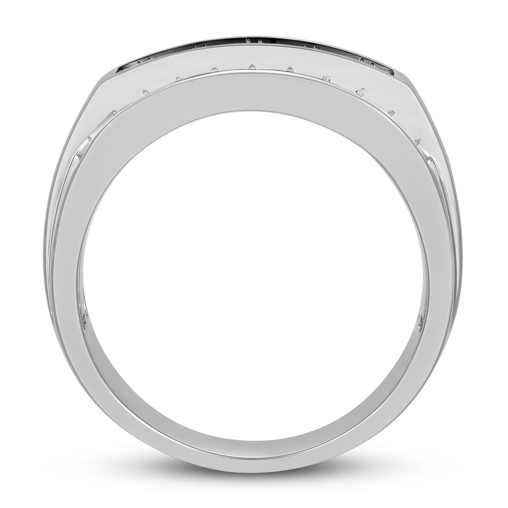 Men\'s Black Diamond Ring 1 ct tw Round 10K White Gold ol6LuflD Men\'s Black Diamond Ring 1 ct tw Round 10K White Gold ol6LuflD