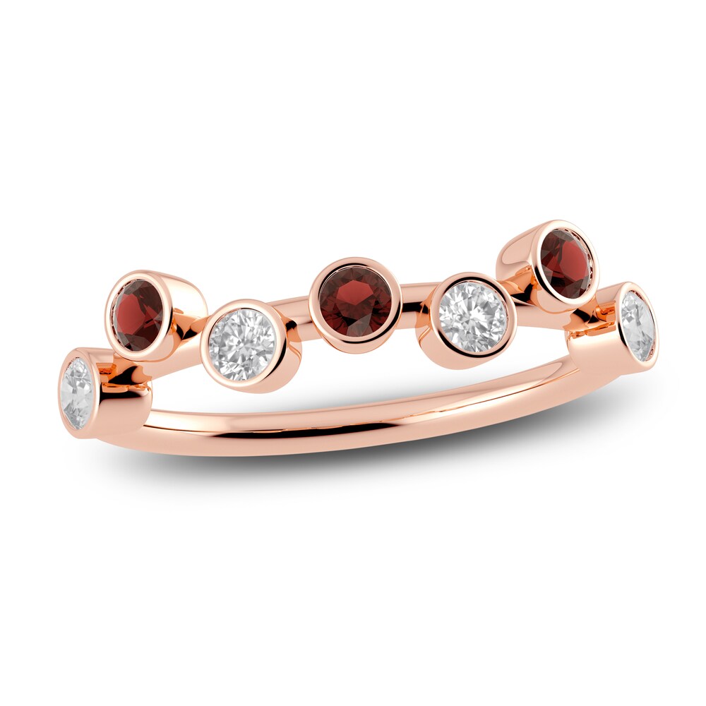 Juliette Maison Natural Garnet & Natural White Sapphire Ring 10K Rose Gold ooclLzM4 Juliette Maison Natural Garnet & Natural White Sapphire Ring 10K Rose Gold ooclLzM4