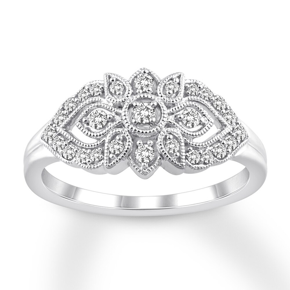 Diamond Ring 1/4 carat tw Round 10K White Gold ovnv3uzE Diamond Ring 1/4 carat tw Round 10K White Gold ovnv3uzE