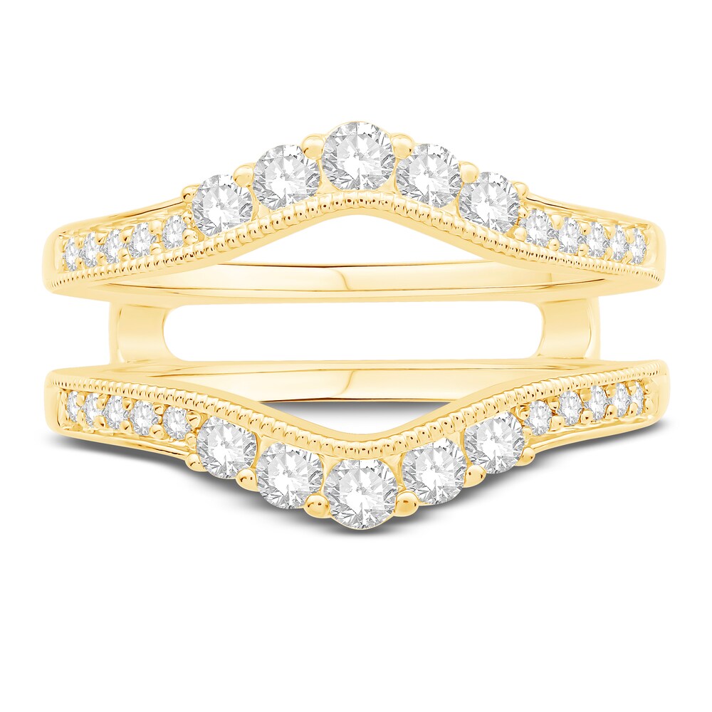 Diamond Enhancer Ring 5/8 ct tw Round 14K Yellow Gold ox7WOUAx Diamond Enhancer Ring 5/8 ct tw Round 14K Yellow Gold ox7WOUAx
