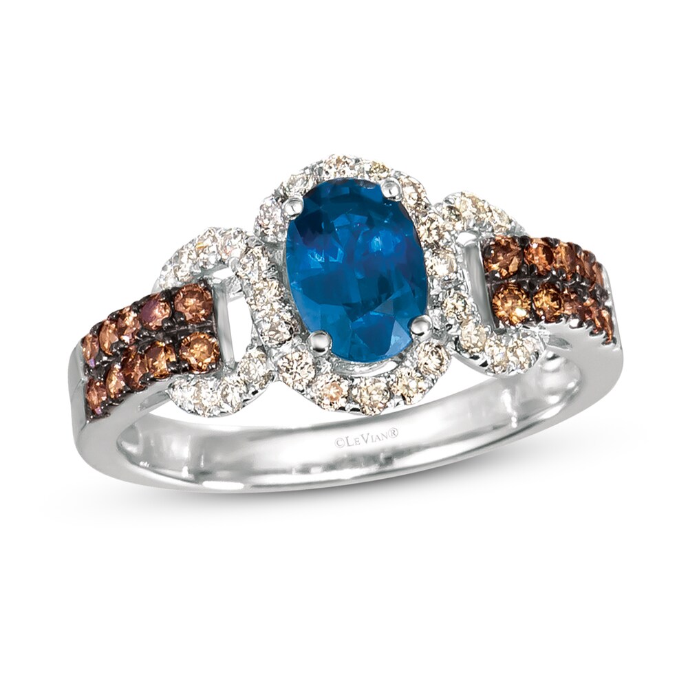 Le Vian Ceylon Sapphire Ring 1/2 ct tw Diamonds 14K Vanilla Gold oy81Owek Le Vian Ceylon Sapphire Ring 1/2 ct tw Diamonds 14K Vanilla Gold oy81Owek