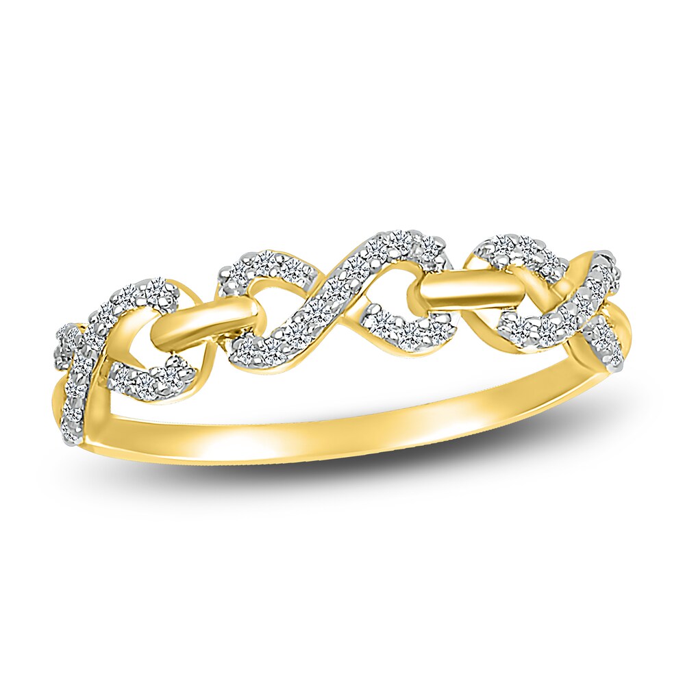 Diamond Infinity Band 1/6 ct tw Round 14K Yellow Gold ozTXk1fw Diamond Infinity Band 1/6 ct tw Round 14K Yellow Gold ozTXk1fw