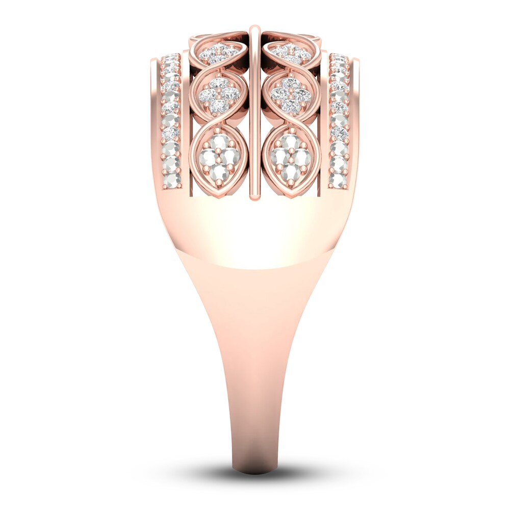 Diamond 4-Row Anniversary Band 1/6 ct tw Round 14K Rose Gold ozpkNHDJ Diamond 4-Row Anniversary Band 1/6 ct tw Round 14K Rose Gold ozpkNHDJ