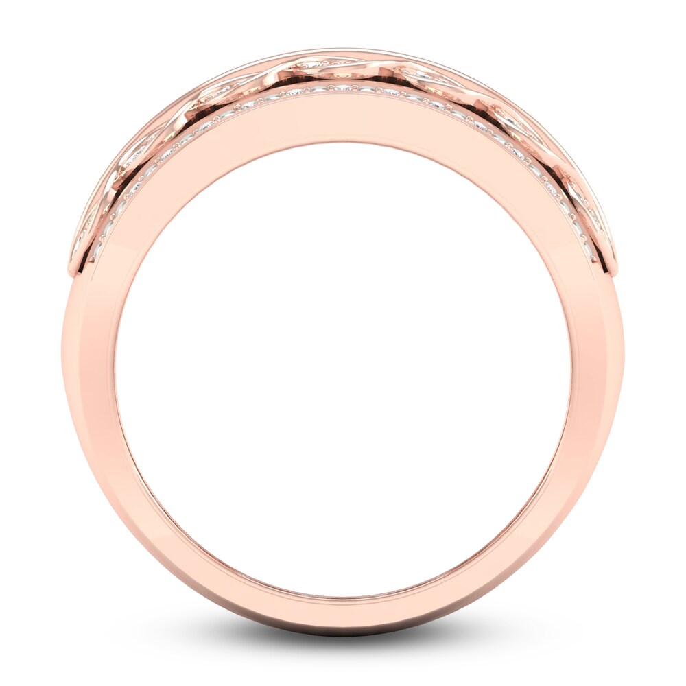Diamond 4-Row Anniversary Band 1/6 ct tw Round 14K Rose Gold ozpkNHDJ Diamond 4-Row Anniversary Band 1/6 ct tw Round 14K Rose Gold ozpkNHDJ