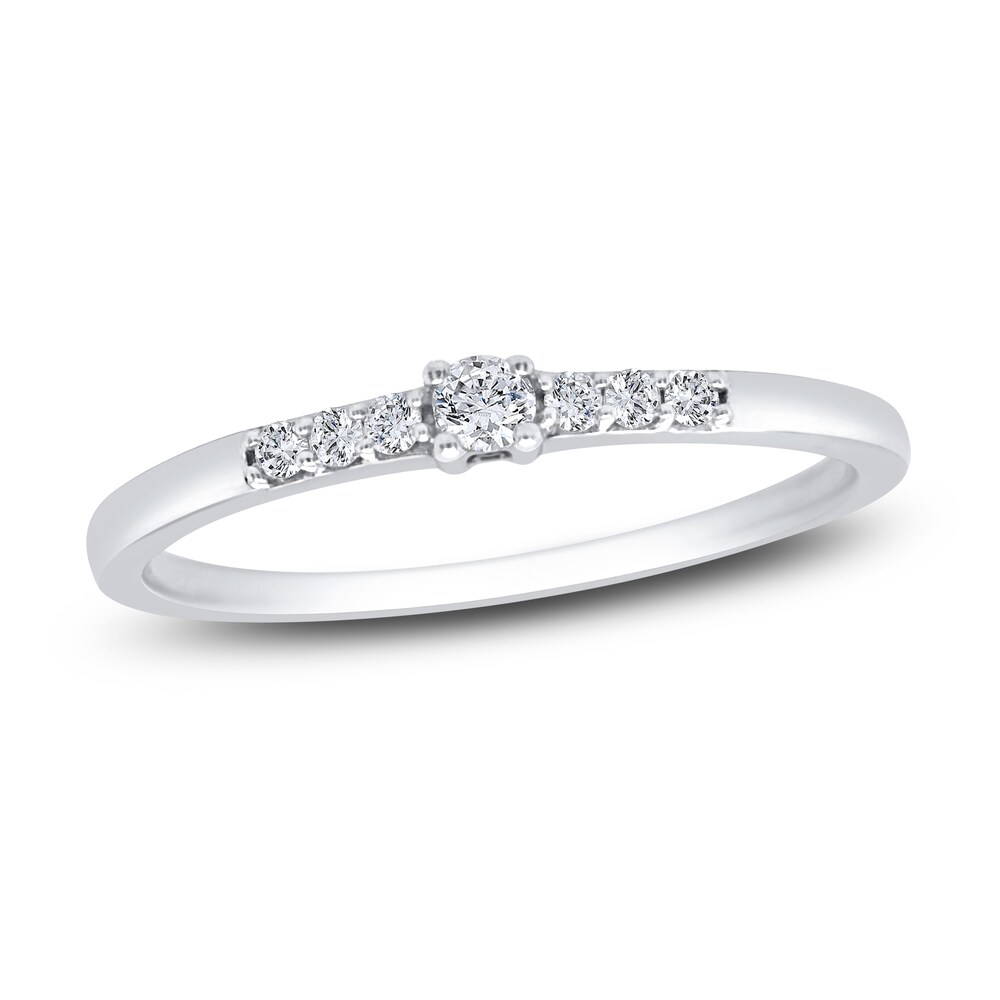 Diamond Ring 1/10 ct tw Round 10K White Gold p7RWyo7U