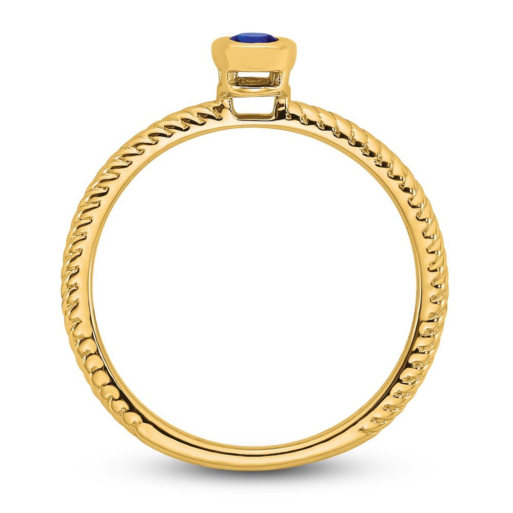 Natural Blue Sapphire Bezel Ring 14K Yellow Gold pF7hl776 Natural Blue Sapphire Bezel Ring 14K Yellow Gold pF7hl776