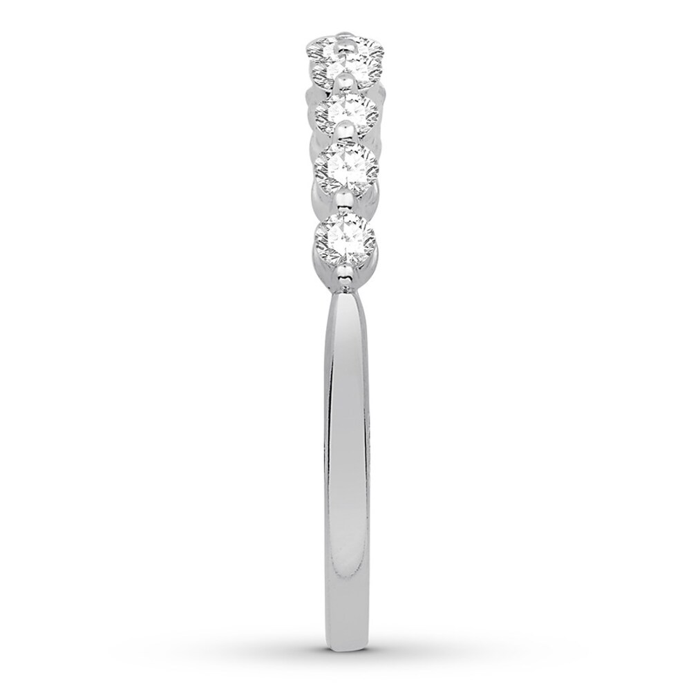 Colorless Diamond Anniversary Ring 1/2 carat tw 14K White Gold pGGJ8Mtf