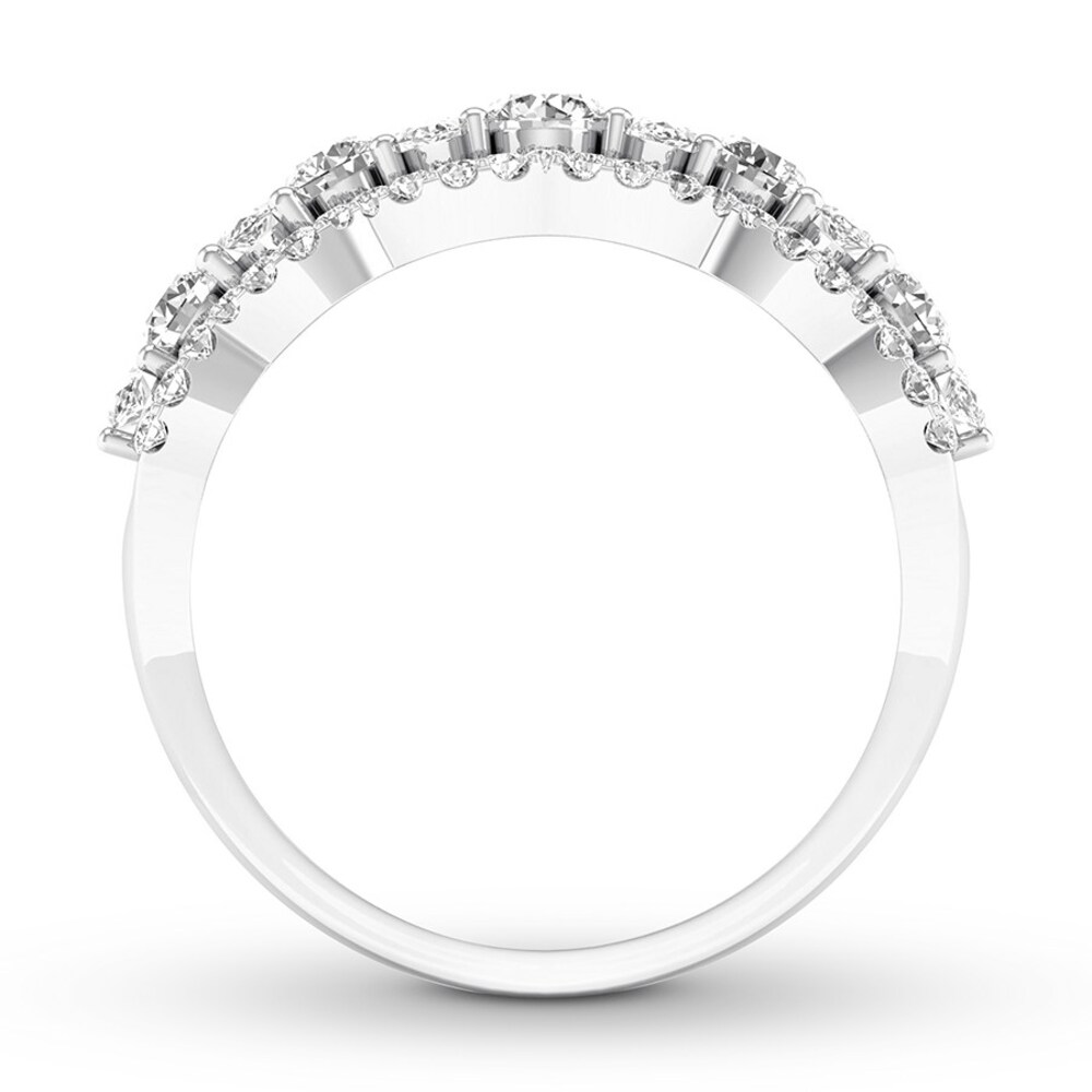 Diamond Anniversary Ring 3/4 ct tw Round/Marquise 14K White Gold pRNS7Ome Diamond Anniversary Ring 3/4 ct tw Round/Marquise 14K White Gold pRNS7Ome